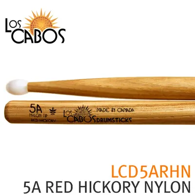 LOSCABOS 로스카보스 드럼스틱 LCD5ARHN 5A RED HICKORY NYLON TIP 5A 레드 히코리 나일론팁