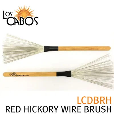 LOSCABOS 로스카보스 드럼브러쉬 LCDBRH RED HICKORY WIRE BRUSH 레드 히코리 와이어 브러쉬