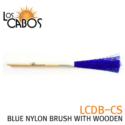 LOSCABOS 로스카보스 드럼브러쉬 LCDB-CS BLUE NYLON BRUSH WITH WOODEN 블루 나일론브러쉬 우드그립