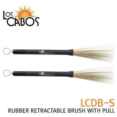 LOSCABOS 로스카보스 드럼브러쉬 LCDB-S RUBBER RETRACTABLE BRUSH WITH PULL 고무그립 브러쉬