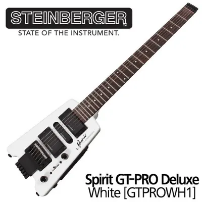 Steinberger 일렉기타 Spirit GT-PRO Deluxe White [GTPROWH1]