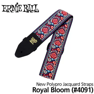 Ernie Ball 스트랩 New Polypro Jacquard Straps - Royal Bloom #4091 (P04091)