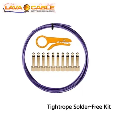 Lava 이펙터용 케이블 Tightrope Solder-Free Kit (High-end Ultramafic Cable + 10 Gold R/A Plugs)