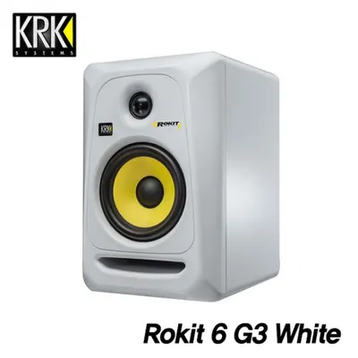 착한 가격, 깨끗한 입자! by 깁슨 프로오디오 KRK 모니터 스피커 Rokit 6 G3 White (1Fair) - Gibson Pro Audio