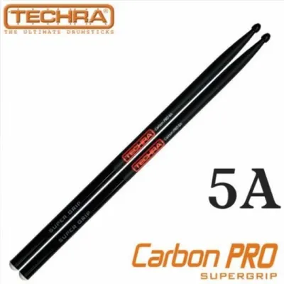 Techra 테크라 Pairs CARBON PRO Super Grip Sticks - 5A 슈퍼그립 카본 스틱