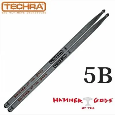 Techra 테크라 Pairs HAMMER OF THE GODS Sticks - 5B 카본 헤머 스틱