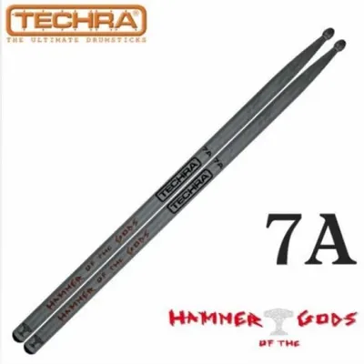 Techra 테크라 Pairs HAMMER OF THE GODS Sticks - 7A 카본 헤머 스틱