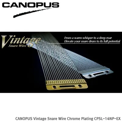 canopus 케노푸스 Vintage Snare Wire Chrome Plating 빈티지 스네어 와이어 크롬 CPSL-14NP-EX 14인치