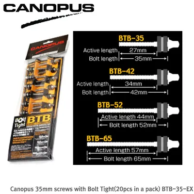 canopus 케노푸스 35mm screws with Bolt Tight(20pcs in a pack) BTB-35-EX