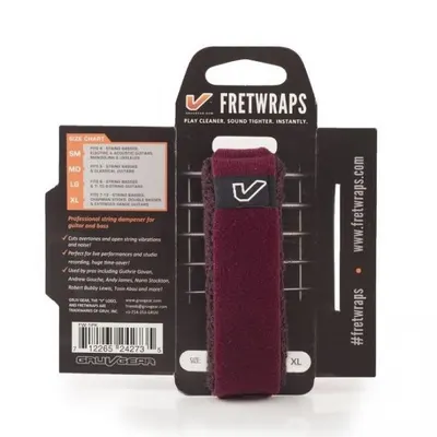 GRUV GEAR 프렛랩 스트링뮤터 FretWraps HD Burgundy