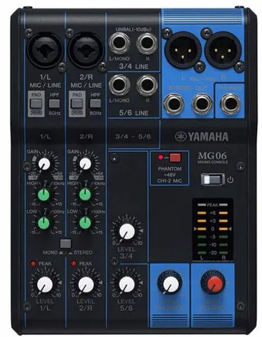 Yamaha 믹싱콘솔 MG06X