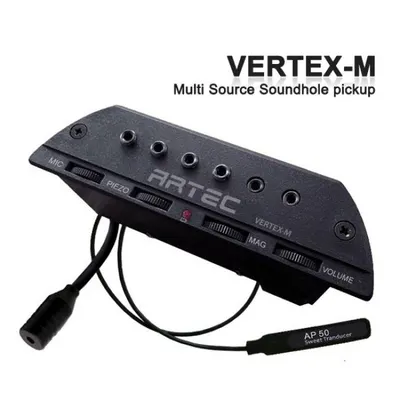 Artec 어쿠스틱 사운드홀픽업 Vertex-M 멀티소스(마그네틱+마이크+피에조)