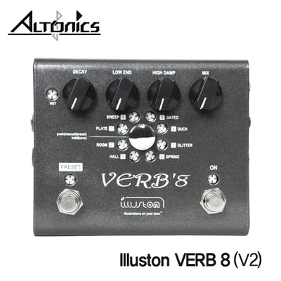 Altonics 이펙터 Illuston VERB 8 (V2) Realistic Spacious Reverb (리버브) 고퀄리티 사운드의 8가지 모듈!