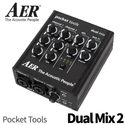 AER 어쿠스틱프리앰프 Pocket Tools Dual Mix2 듀얼믹스2 - EQ, Effector, 2채널, 통기타프리앰프