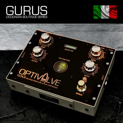 GURUS 이펙터 Optivalve 진공관 탑재 옵티컬 컴프레서 페달