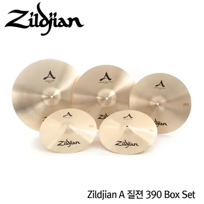 Zildjian A 질젼 390 Box Set - 14 Hats, 16 Crash, 18 Crash, 20 Ride (A390)