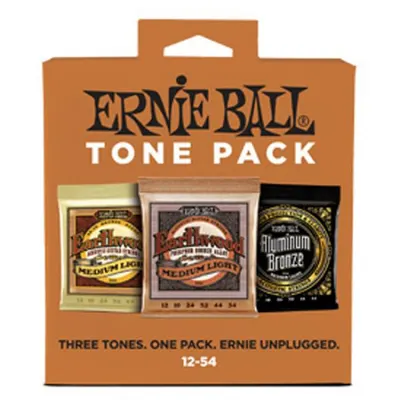 어니볼 Ernie Ball 통기타줄 어쿠스틱 톤 팩 [P03313] (012-054)