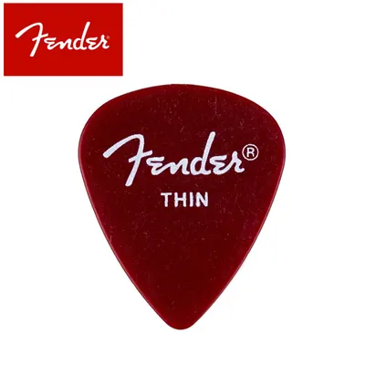 Fender 피크 351 Shape California Clear Candy Apple Red Thin