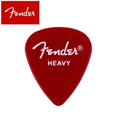 Fender 피크 351 Shape California Clear Candy Apple Red Heavy