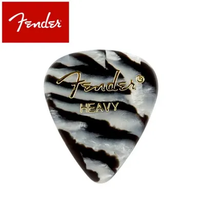 Fender 피크 351 Shape Graphic Zebra Heavy