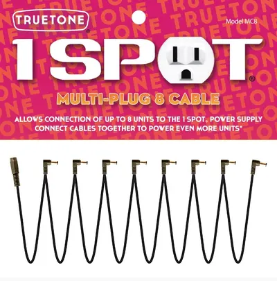 True Tone 1 Spot - MC8 - 파워 연결 용 케이블 - 8플러그 & 1소켓