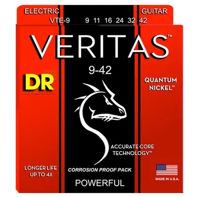 DR 일렉기타 스트링 Veritas Electric 9-42 Special Pack (VTE-9)