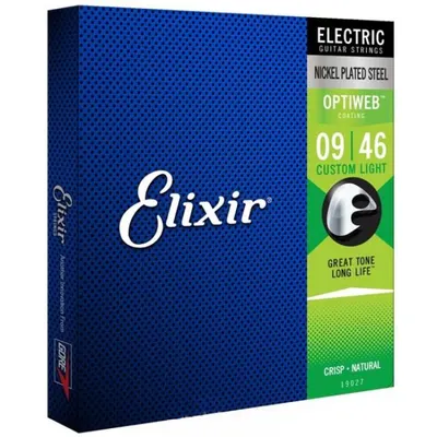 엘릭서기타줄 Elixir 일렉기타줄 OptiWeb Custom Light [19027] (009-046)