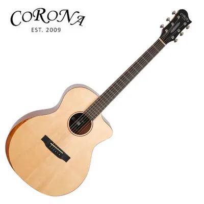 코로나 Corona 통기타 ABG210C 탑솔리드 그랜드 오디토리엄 베벨컷