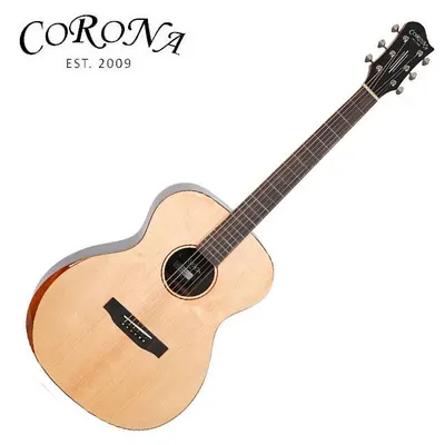 코로나 Corona 통기타 ABF300 탑솔리드 포크바디 베벨컷