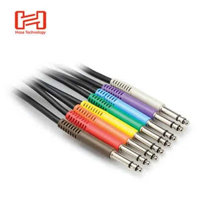 [HOSA] 호사 TTS-830 Balanced Patch Cables (0.3m) 8pc - TT TRS to Same