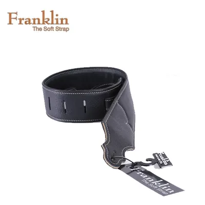 Franklin Soft Leather Strap 스트랩 - Padded Black 통가죽, 2.5 inch (6.35cm) F10B-BK-N