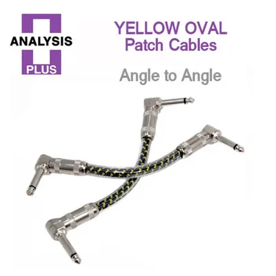 Analysis Plus 패치케이블 YELLOW OVAL Patch Cable YELLOW OVALs Angle to Angle (30cm)