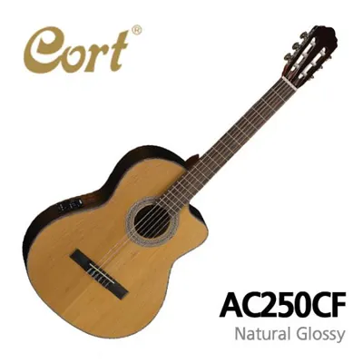 콜트기타 Cort 클래식기타 AC250CF 유광 탑솔리드