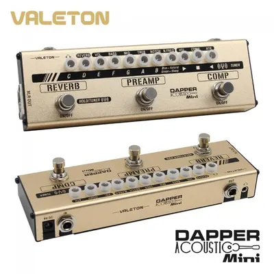 VALETON 이펙터 Dapper MES-4 Acoustic Mini (4 in 1 Mini Effects Strip)