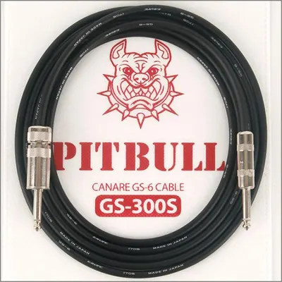 Switchcraft 사일런트 플러그 PITBULL 악기케이블 GS-300S (3m) 기타케이블/카나레케이블/일렉기타케이블