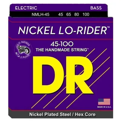 DR 베이스기타 스트링 LoRider Nickel NI-RIDERS [NMLH-45] (045-100)