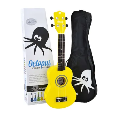 Octopus 옥토퍼스 소프라노 우쿨렐레 Yellow