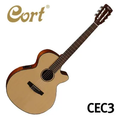 콜트기타 Cort 클래식기타 CEC3 (EQ장착) 무광 탑솔리드