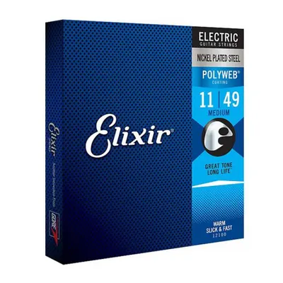 엘릭서기타줄 Elixir 일렉기타줄 PolyWeb Medium [12100] (011-049)