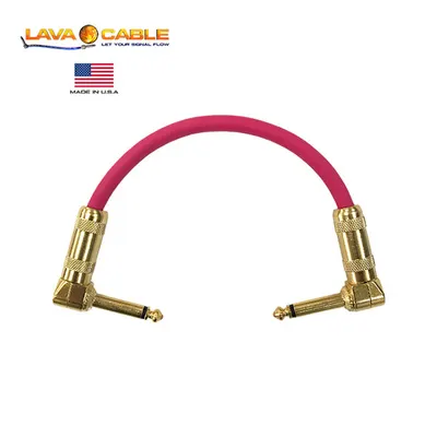 Lava Cable 패치케이블 Pink Diamond Series - 6인치 RA/RA Plugs Patch Cable
