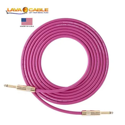 Lava Cable 기타,베이스 케이블 Pink Diamond Series - 15FT(4.5M) Straight to Straight