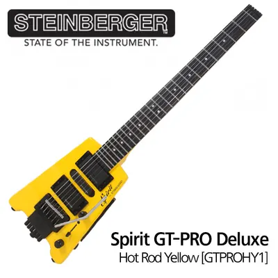 Steinberger 일렉기타 Spirit GT-PRO Deluxe Hot Rod Yellow [GTPROHY1]