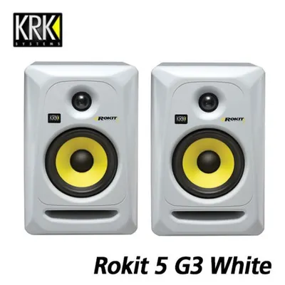 착한 5인치 가격에 높은 성능! by 깁슨 프로오디오 KRK 모니터 스피커 Rokit RP5 G3 White (1조) - Gibson Pro Audio