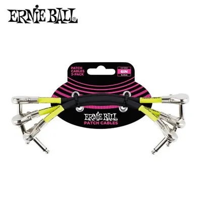 Ernie Ball 패치케이블 6 PANCAKE PATCH 3PK CABLE [P06059 / EBAC-174] [P06052 / EBAC-172]
