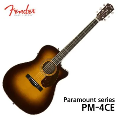 펜더 Fender 통기타 Paramount series PM-4CE Auditorium Ltd, Vintage Sunburst (097-0377-203)