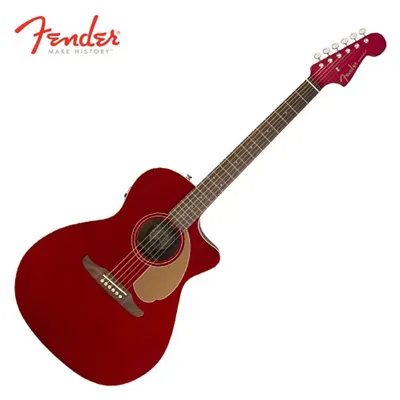 펜더 Fender 통기타 캘리포니아 시리즈 뉴포터 플레이어 캔디 애플 레드 월넛 핑거보드 CAR WN (097-0743-009)