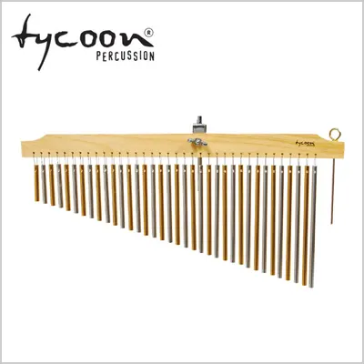 TYCOON 바차임 TIM-36 CGN 36줄 CHROME/GOLD 혼합 NATURAL BAR