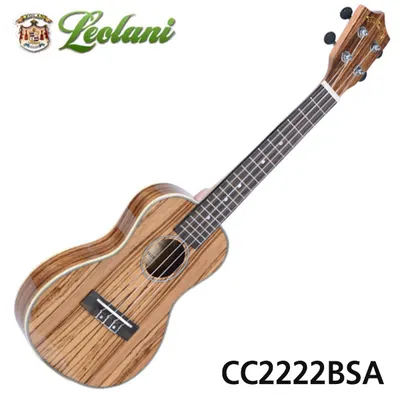 Leolani 우쿨렐레 씬라인 지브라 아치백 콘서트 글로스1호 CC2222BSA