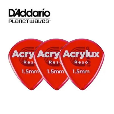 Daddario Planet Waves 피크 Acrylux Reso Jazz 1.5mm 3개 세트 [3AR7-03]