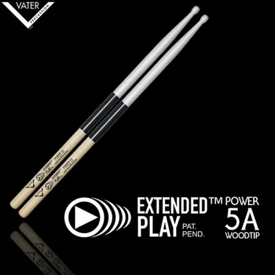 Vater 드럼스틱 Extended Play Power 5A Wood Tip
